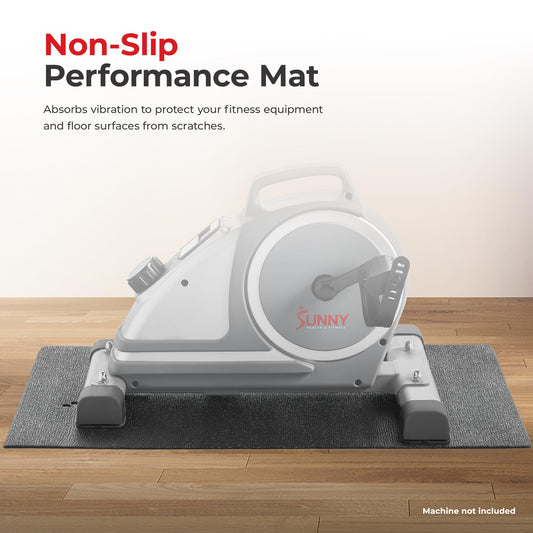 Sunny Health & Fitness Home Gym Mat Floor Protection Non Slip Foam Pad for Treadmill, Bike, Elliptical, Workout, Fitness & Exercise Equipment - Available in 4 Size Options