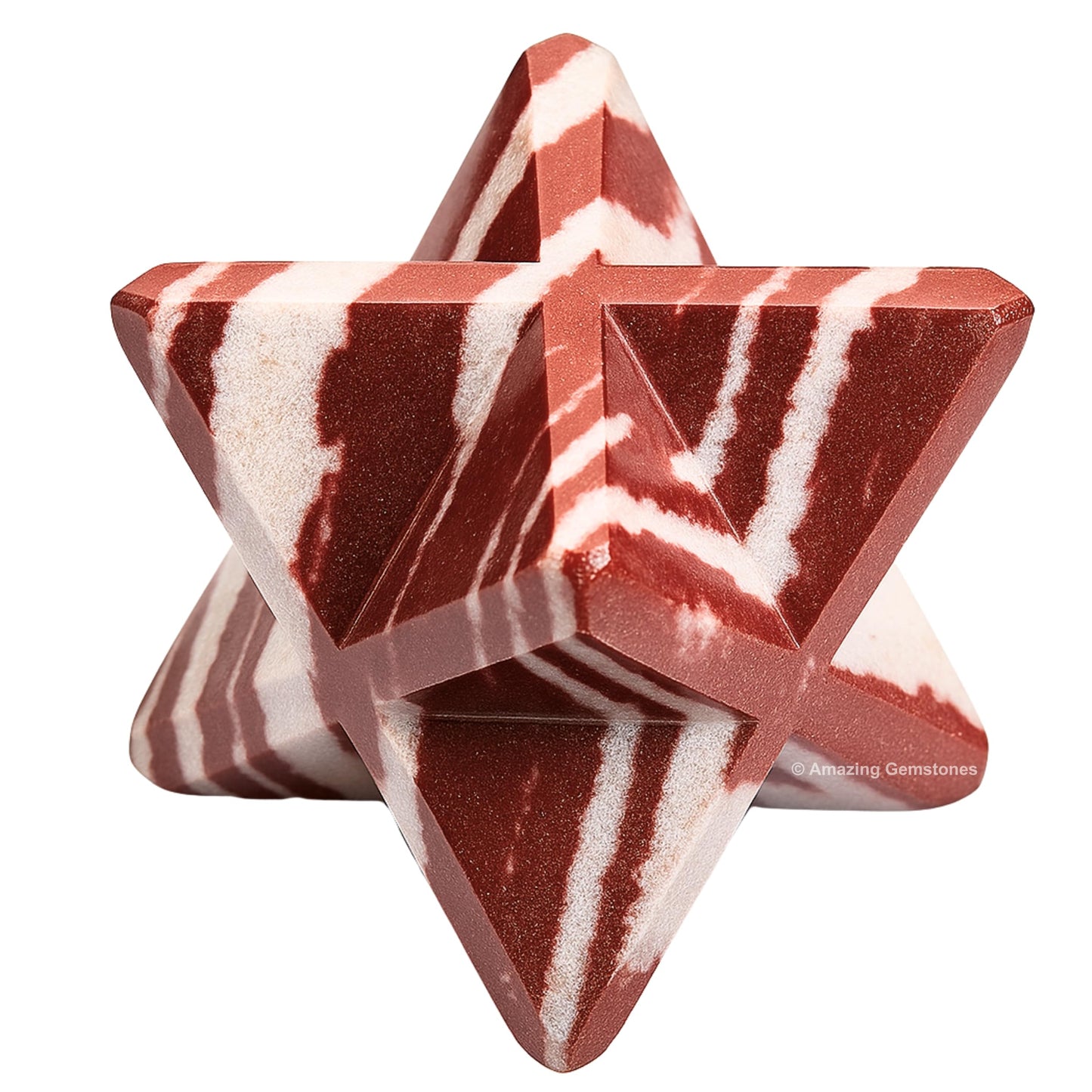 Amazing Gemstone Narmada Stone Merkaba Crystal - 1 Inch Metaphysical Merkaba Star for Meditation - Energetic Tetrahedron Crystal and Healing Stones for Spiritual Growth and Healing (20-25mm)