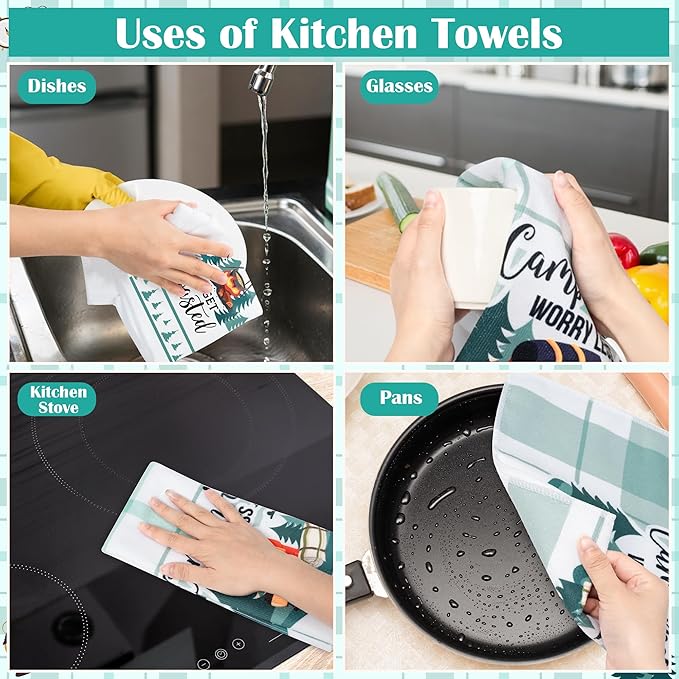 R HORSE Funny Kitchen Dish Towels