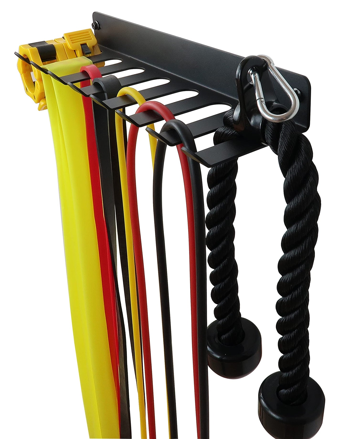 Multi-Purpose Storage Rack Resistance Bands Rack Gym Storage Rack Fitness Bands Rack Heavy Duty Rack for Resistance Bands, Straps, Jump Ropes, Foam Rollers, Chains, Weight Belts, Tools (M-17)