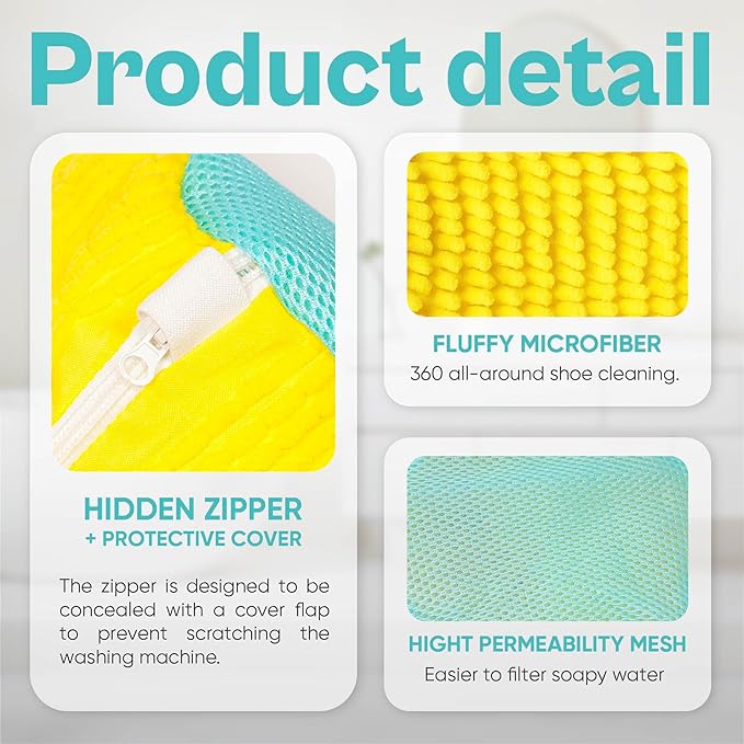 Shoe Washing Machine Bag – 2 Pack Mesh Laundry Bags