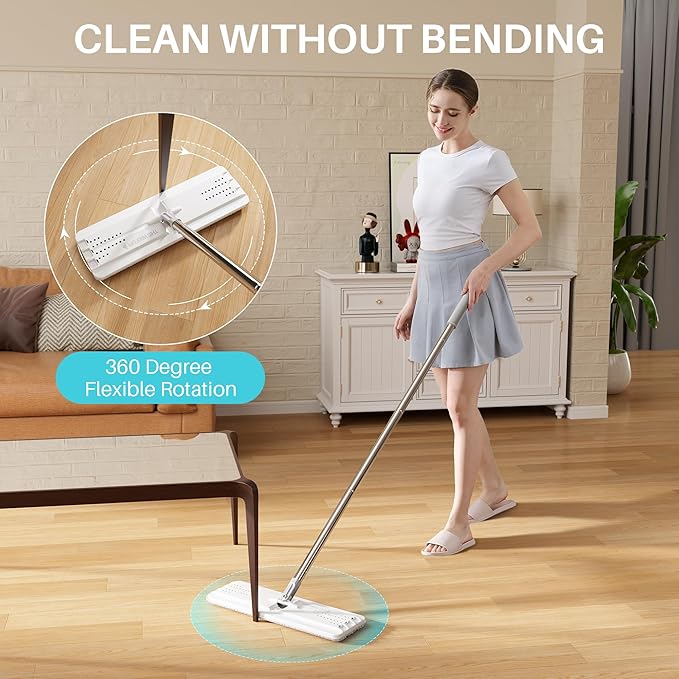 JOYMOOP 8L Large Capacity Flat Mop System