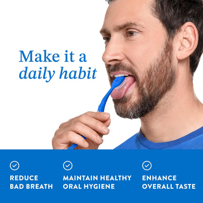 Mouthology Tongue Scraper for Adults (2 Pack), Reduce Bad Breath, Metal Tongue Scraper, Tongue Cleaner, Tongue Scraper, Stainless Steel Tongue Scraper, Tongue Cleaner for Adults, Tongue Scrubber