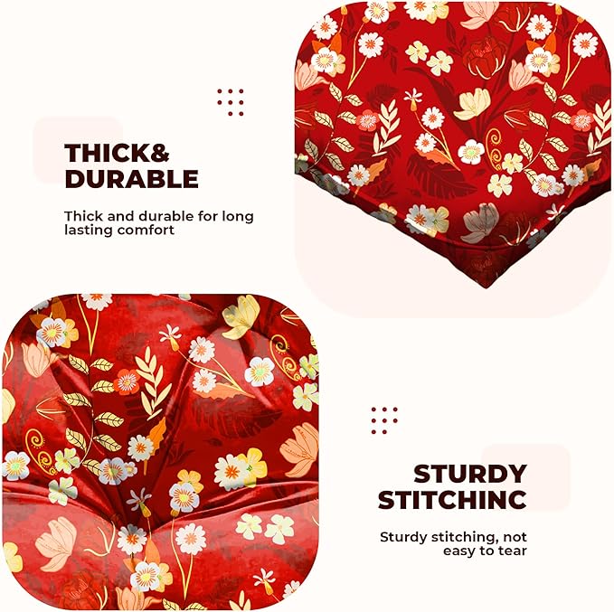 DANGHOOGY Wicker Chair Cushions, Waterproof Outdoor Loveseat Cushions