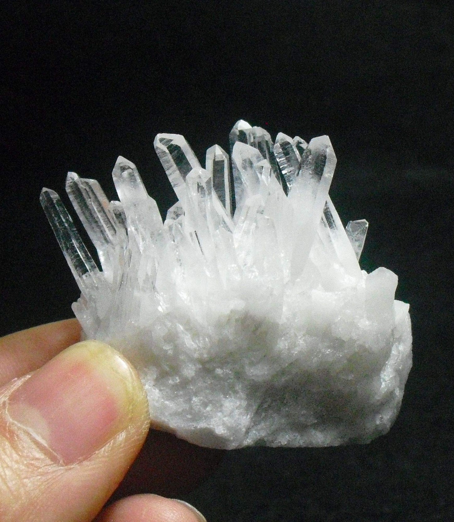 Healing Crystal Stone Natural Clear Quartz Cluster Point Druzy Chakra Reiki Specimen Mineral Collection Decor Gift (Clear 2-3 OZ. 55g - 85g)
