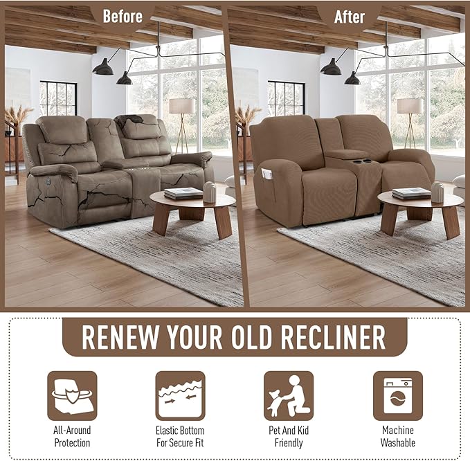 TAOCOCO Loveseat Recliner Cover