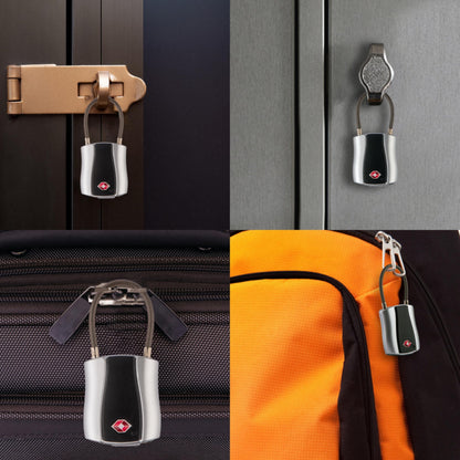 tag8 Dolphin Smart Padlock (Pack 1), TSA-Compliant Suitcase and Luggage Locks with Alarm, Keyless Bluetooth Suitcase Lock and Locker Padlock, Unlock via Phone App, Android and iOS Compatible, Silver