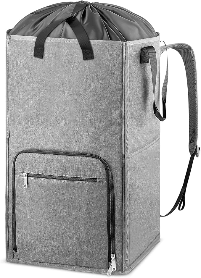 Laundry Backpack Bag, Bukere Extra Large 2 in 1 Laundry Hamper Basket