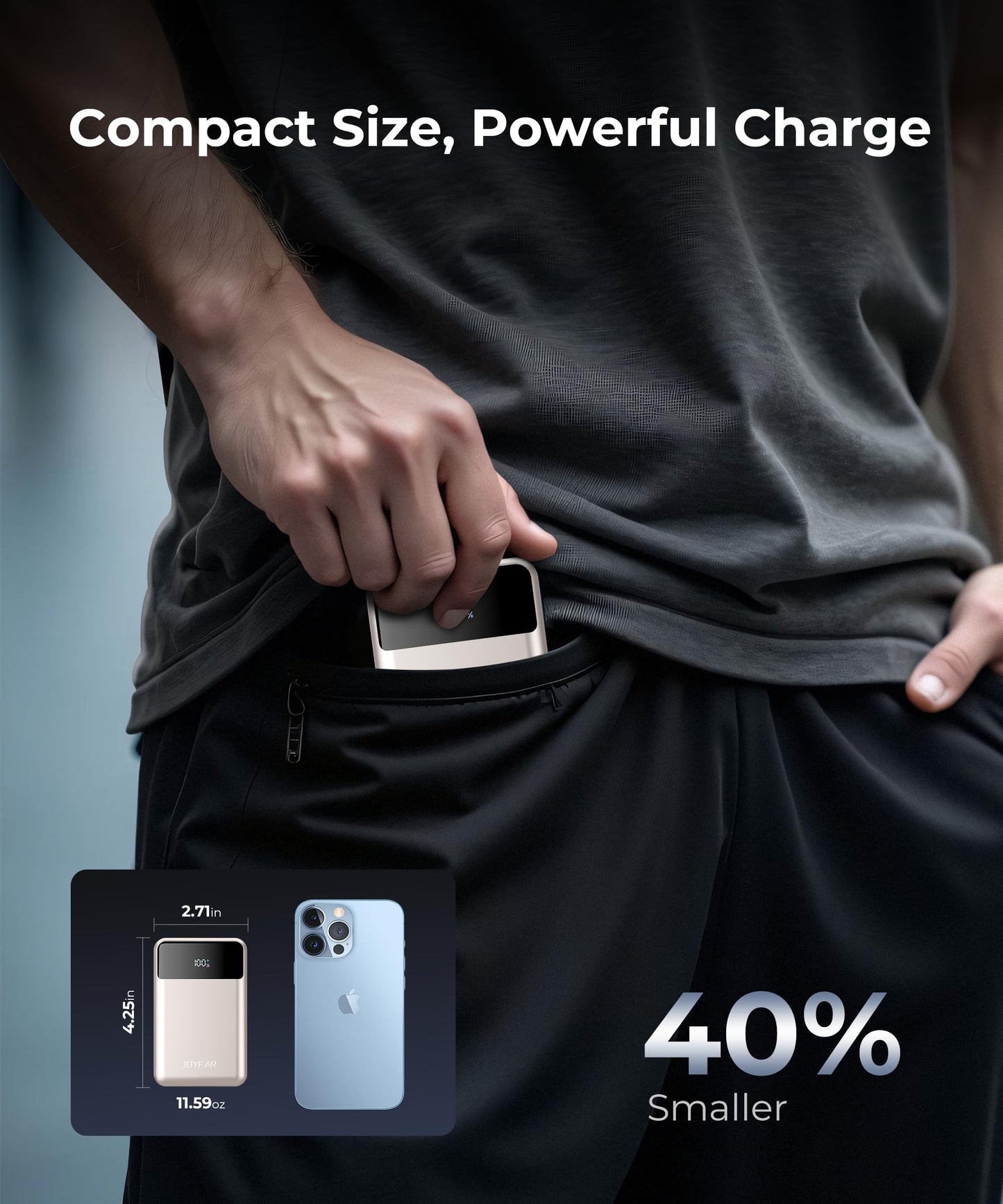 Portable-Charger-Power-Bank Travel Essentials Battery Pack USB C 30000mAh Built in Cable 22.5W Phone Fast Charging Powerbank Compatible with iPhone 16 15 14 13 12 11 iPad Samsung Google Xiaomi