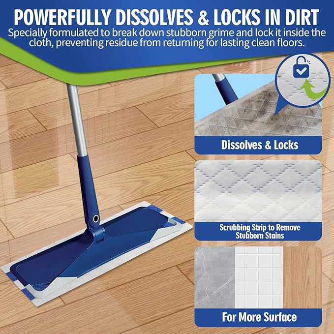 Disposable Wet Cleaning Pads for Hardwood Floor Compatible