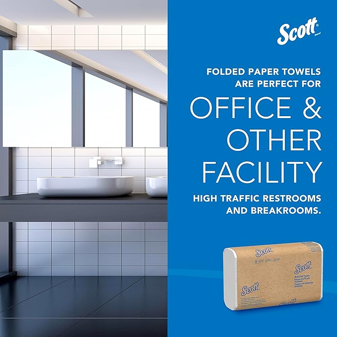 Scott Professional Universal Multifold Narrow Width Paper Towels, Absorbency