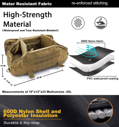 Miramrax Gym Bag Duffle Bags Backpack - Travel Weekender Bag for Men Women Workout Bag for Military,Sports,Overnight,Basketball,Tactical,Football,Waterproof & Tear Resistant (Coyote, 30L)