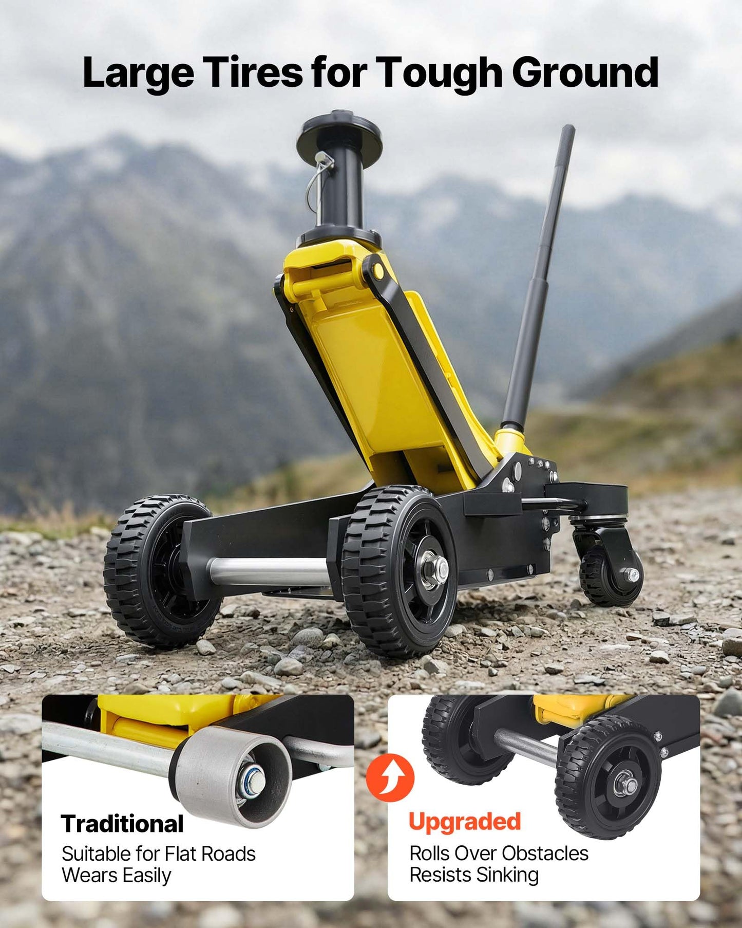 VEVOR Off Road Floor Jack, 3 Ton Aluminum & Steel Racing Low Profile Floor Jack with Dual Pistons Quick Lift Pump & Extension Post, Hydraulic Trolley Car Lift Jacks for Motorcycles, ATVs, SUV Pickup