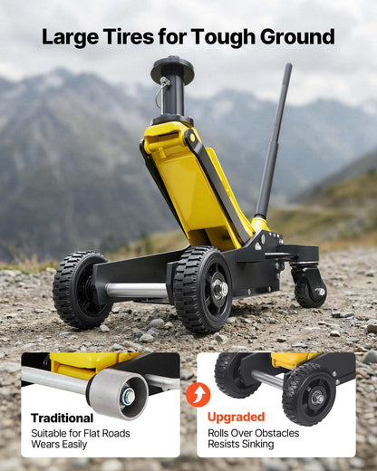 VEVOR Off Road Floor Jack, 3 Ton Aluminum & Steel Racing Low Profile Floor Jack with Dual Pistons Quick Lift Pump & Extension Post, Hydraulic Trolley Car Lift Jacks for Motorcycles, ATVs, SUV Pickup