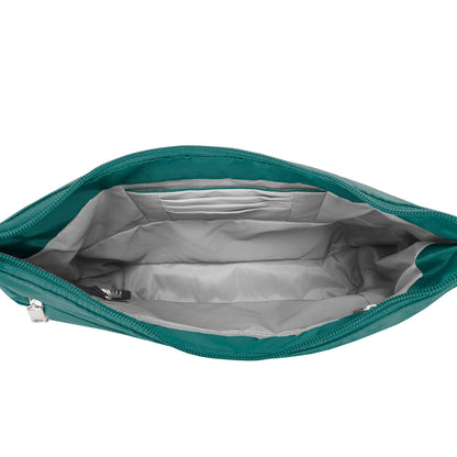 Travelon Anti-theft Classic Crossbody Bucket Bag, Spruce, One Size, Travelon Anti-theft Classic Crossbody Bucket Bag