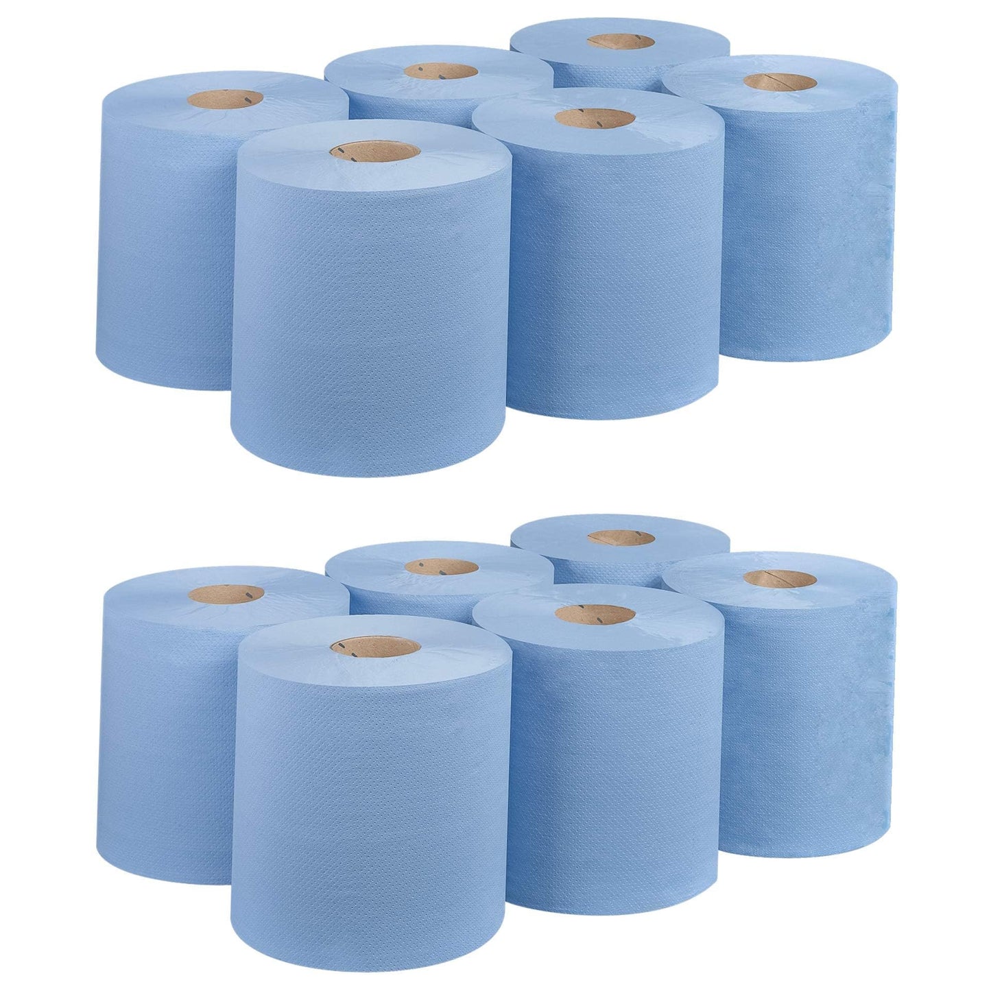 REQUISITE NEEDS 12 Blue CENTREFEED Rolls 2 PLY Paper Towels Hand Towel Tissue Premium Quality Wall Mounted Lockable Rolls 100m