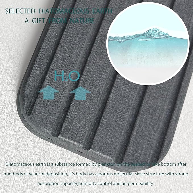 20inch x 4inch Kitchen Sink Faucet Mat, Water Absorbing Stone Faucet Splash