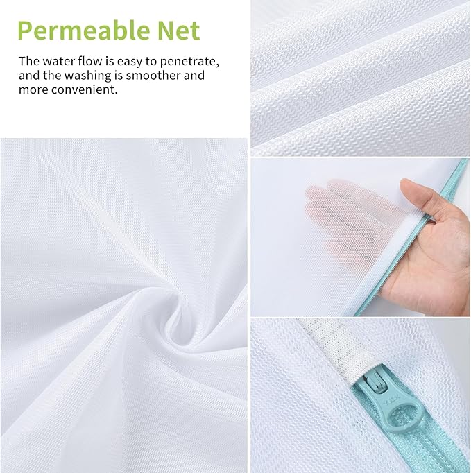 OTraki 2Pcs Small Laundry Bags 10x12 Inch Delicates Lingerie Bags Mesh Wash