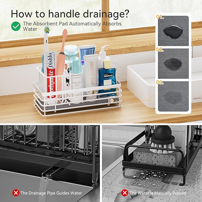 Yofidra Sponge Holder for Kitchen Sink Organizer Caddy: Sink Sponge