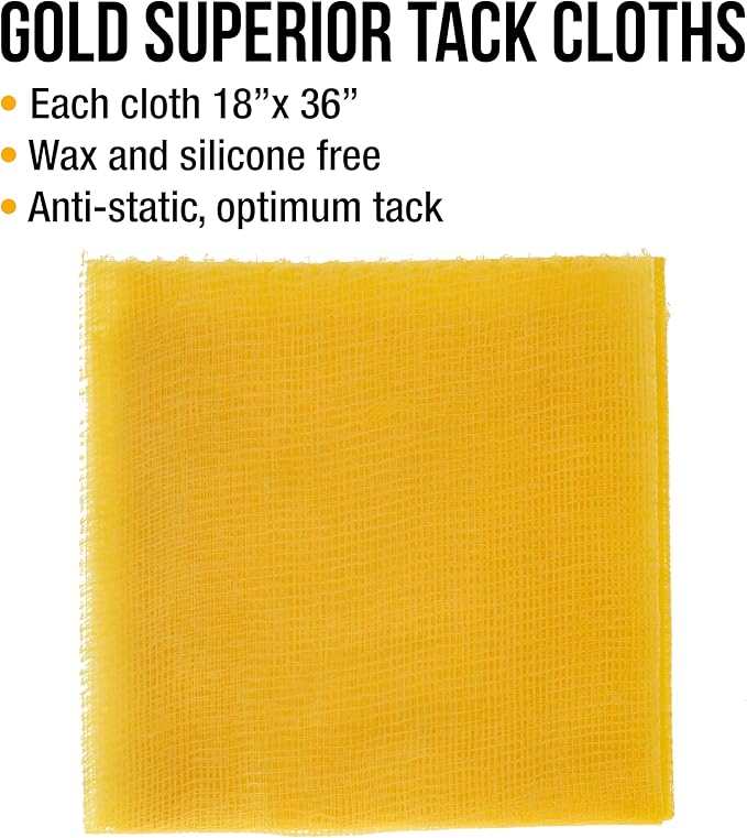 Dura-Gold - Pure Gold Superior Tack Cloth Woodworking, Automotive Paint