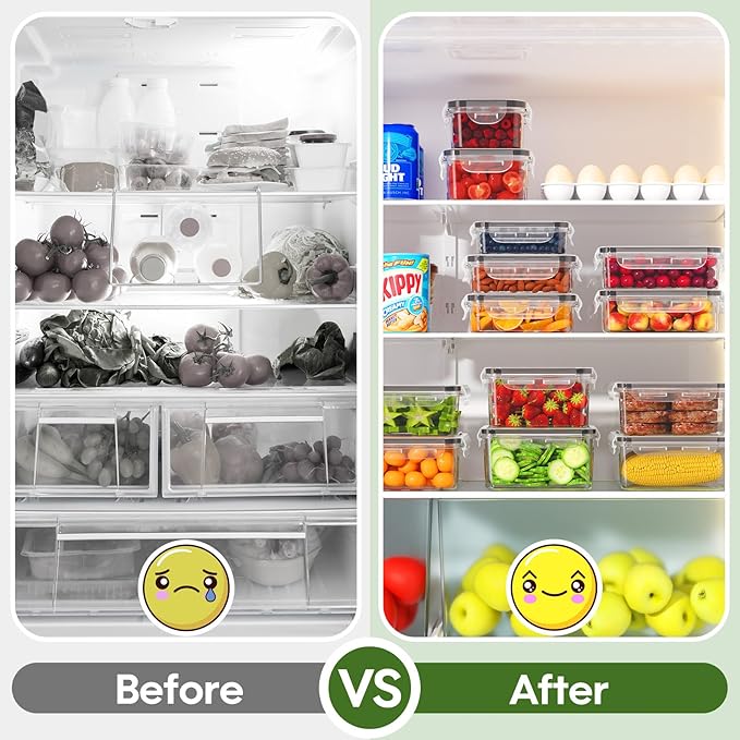 44-Piece Food Storage Containers