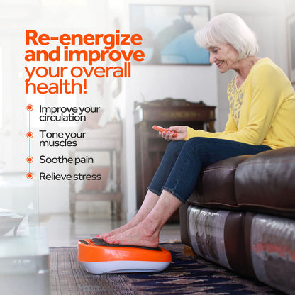 Power Legs Electric Foot Massager Machine with Remote Control, Adjustable Speed, Vibration - Calf Massager - Feet Massager for Neuropathy Pain Relief, Plantar Fasciitis, Leg Blood Circulation (Black)
