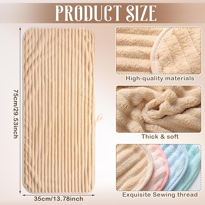 4 Pcs Hand Towel for Bathroom 14 x 30 Inch Neutral Microfiber Quick Dry