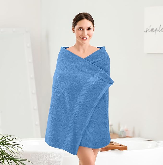 Utopia Towels 4 Pack Premium Bath Towels Set, 27 by 54 Inches, 100% Ring Spun