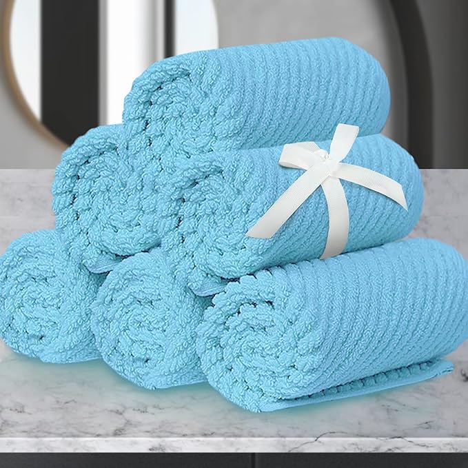 VOOVA & MOVAS Blue Washcloths