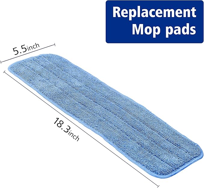 Replacement Washable Microfiber Absorbing Mop Head