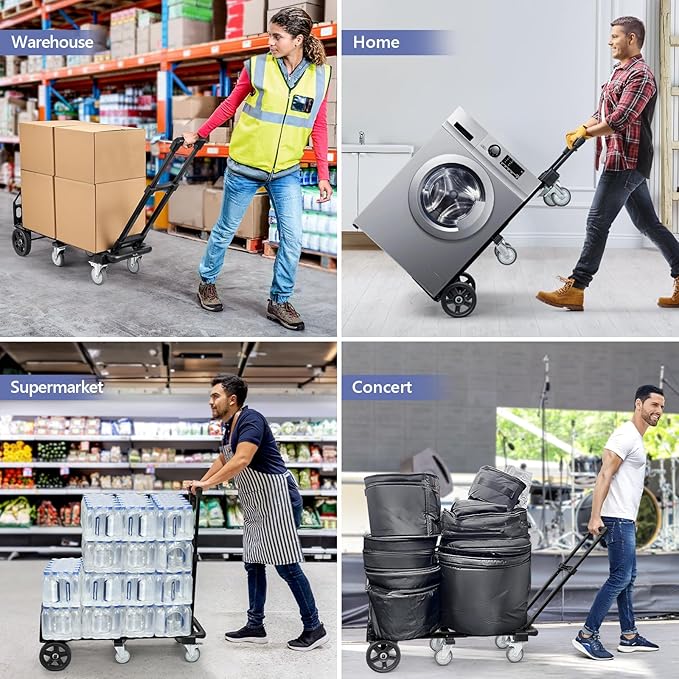 KEDSUM 3-in-1 Convertible Dolly Cart