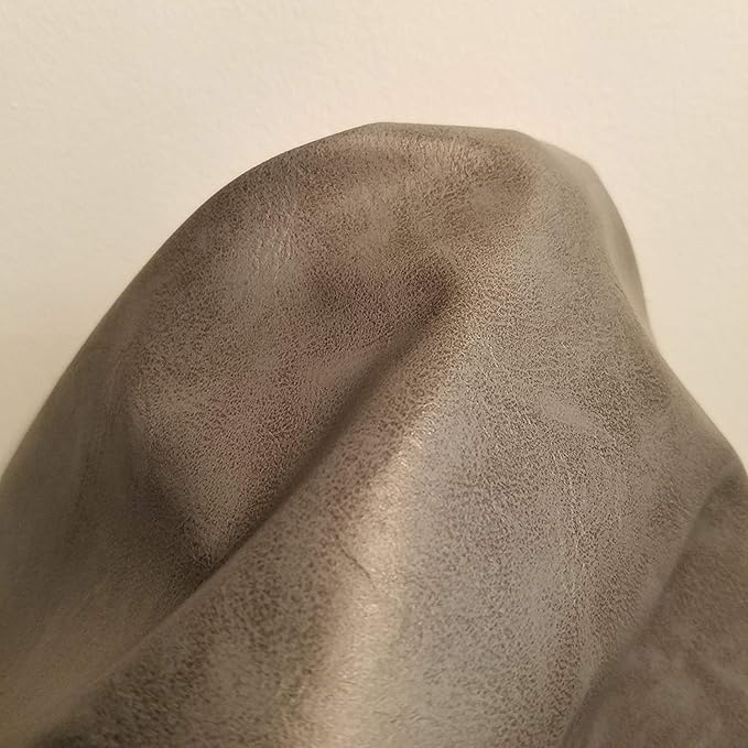 NAT Leathers | Dark Gray Soft Faux Vegan Leather Sheet PU Peta Approved Vegan |