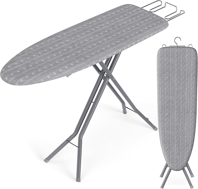 SONGMICS Ironing Board, Foldable Iron Board, Height Adjustable up to 35 Inches