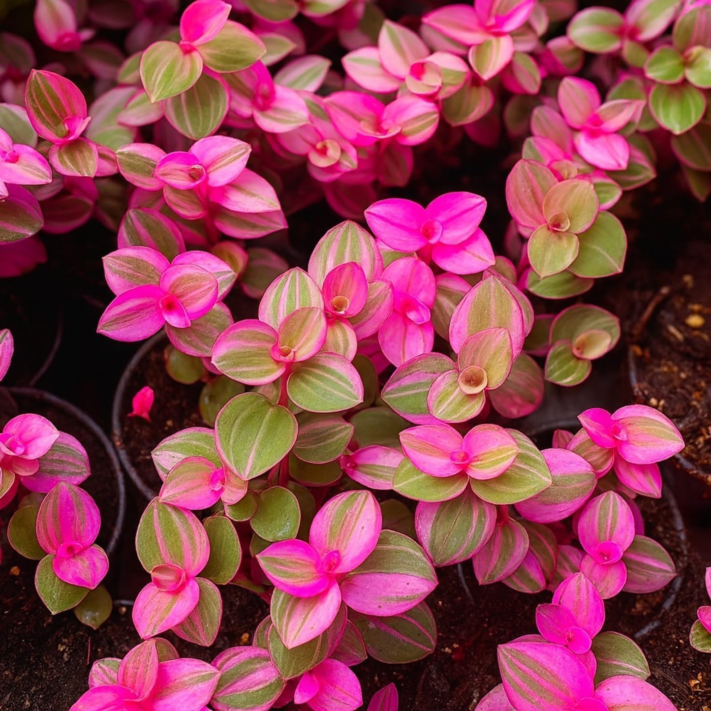 2 Pink Lady Wandering Jew Cuttings to Grow - Easy to Grow Wandering Jew, Wandering Dude - Callisia repens