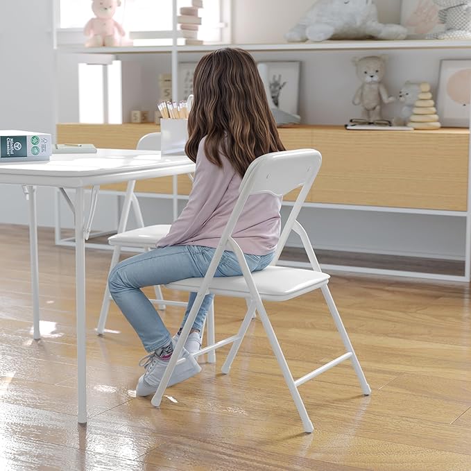 Flash Furniture Mindy Kids 3-Piece Folding Table and Chairs Set