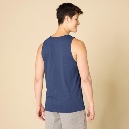Amazon Essentials Men's Regular-Fit Sleeveless Tank Tops, Blue Heather, Large