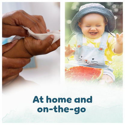 Pampers Harmonie Aqua Baby Wipes Plastic Free 9 Packs of 48 Wipes, 432 Baby Wet Wipes, Help restore natural skin pH, Delicate lotion with 99 percent water