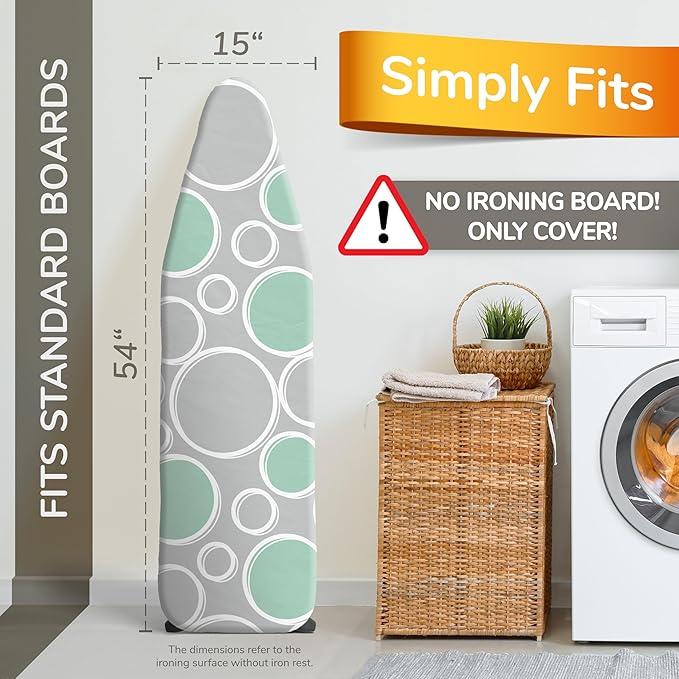Super Soft Ironing Board Cover and Pad – 50% Faster Ironing