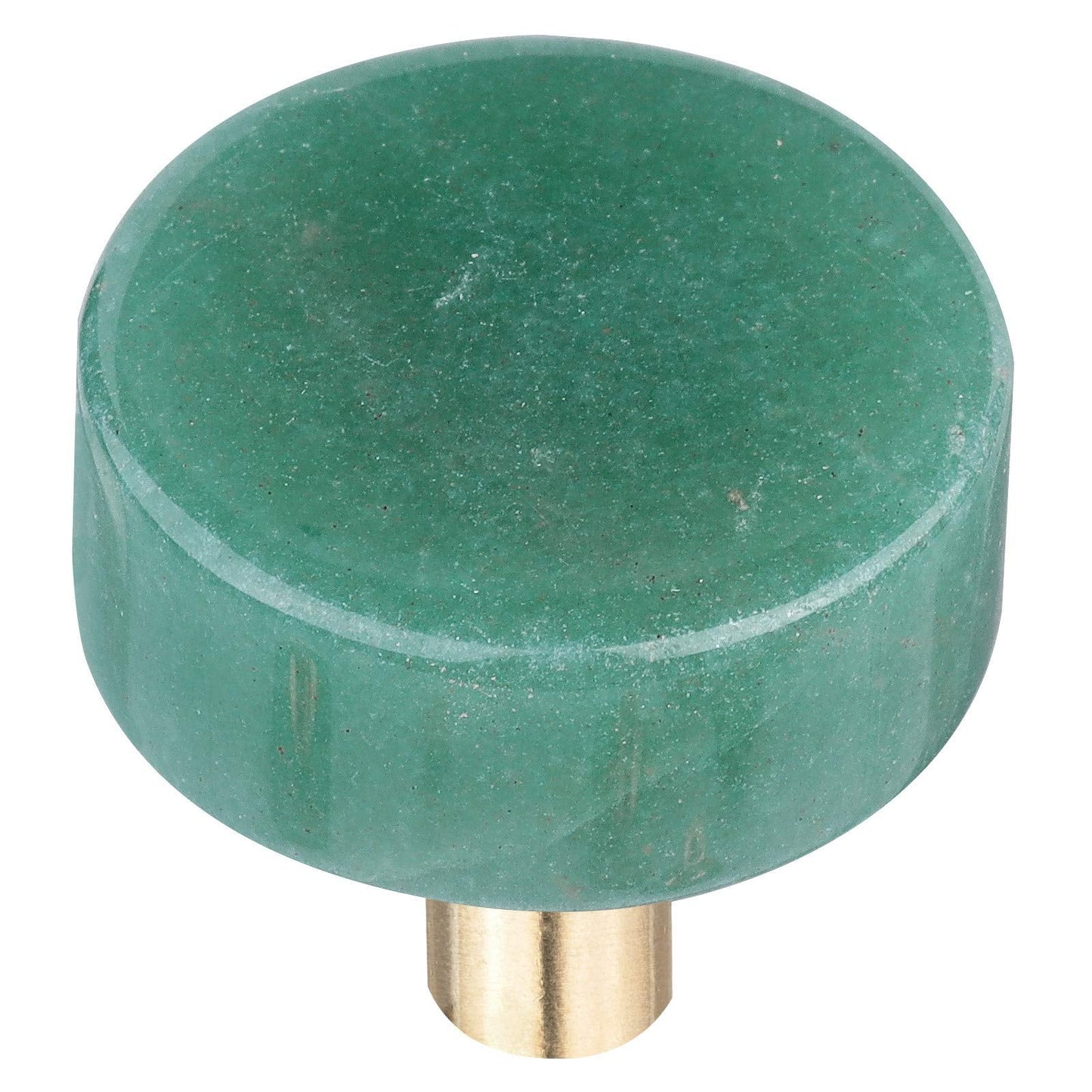 Rockcloud Pack of 2 Natural Crystal Stone Green Aventurine Stone Drawer Knobs Pull Handle Cupboard Dresser Door Pull with Screws Home Decorative Furniture Hardware