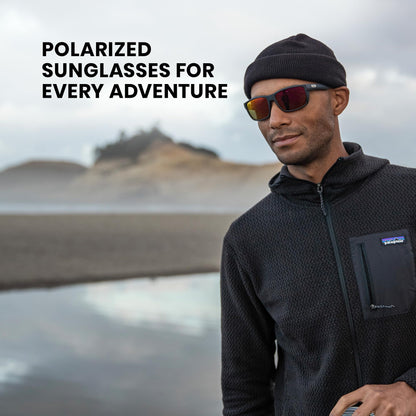 Suncloud Mayor Polarized Sunglasses, Burnished Brown Frame, One Size