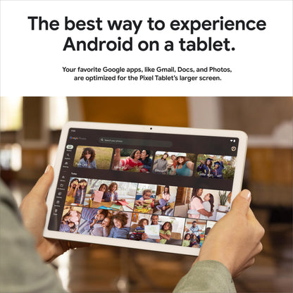 Google Pixel Tablet - Android Tablet with 11-Inch Screen and Extra-Long Battery Life - Porcelain - 8 GB RAM - 128 GB