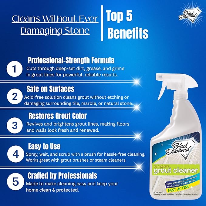 Black Diamond Ultimate Grout Cleaner: Best Cleaner