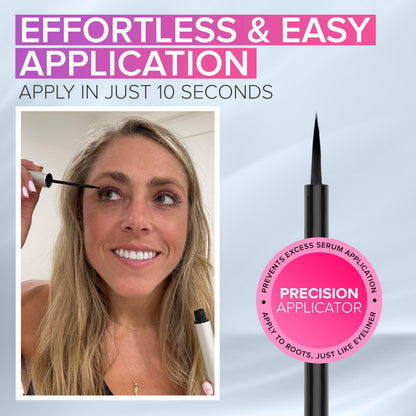 NYK1 CONCENTRATED Eyelash Growth Serum (XL - 8ml) LashForce Eyelash Serum For Growth And Thickness - Eye Lash Serums For Easy Application And Long Lasting Results For Fuller And Longer Lashes