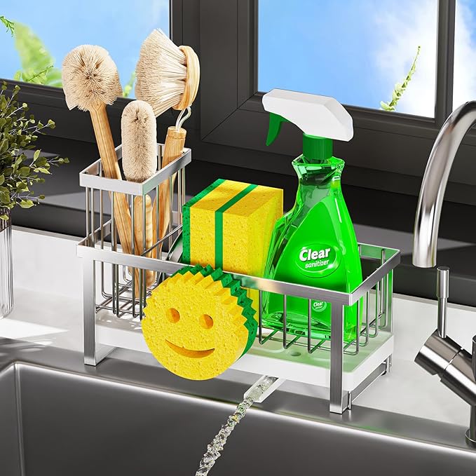 Sponge Holder for Kitchen Sink, Sink Caddy