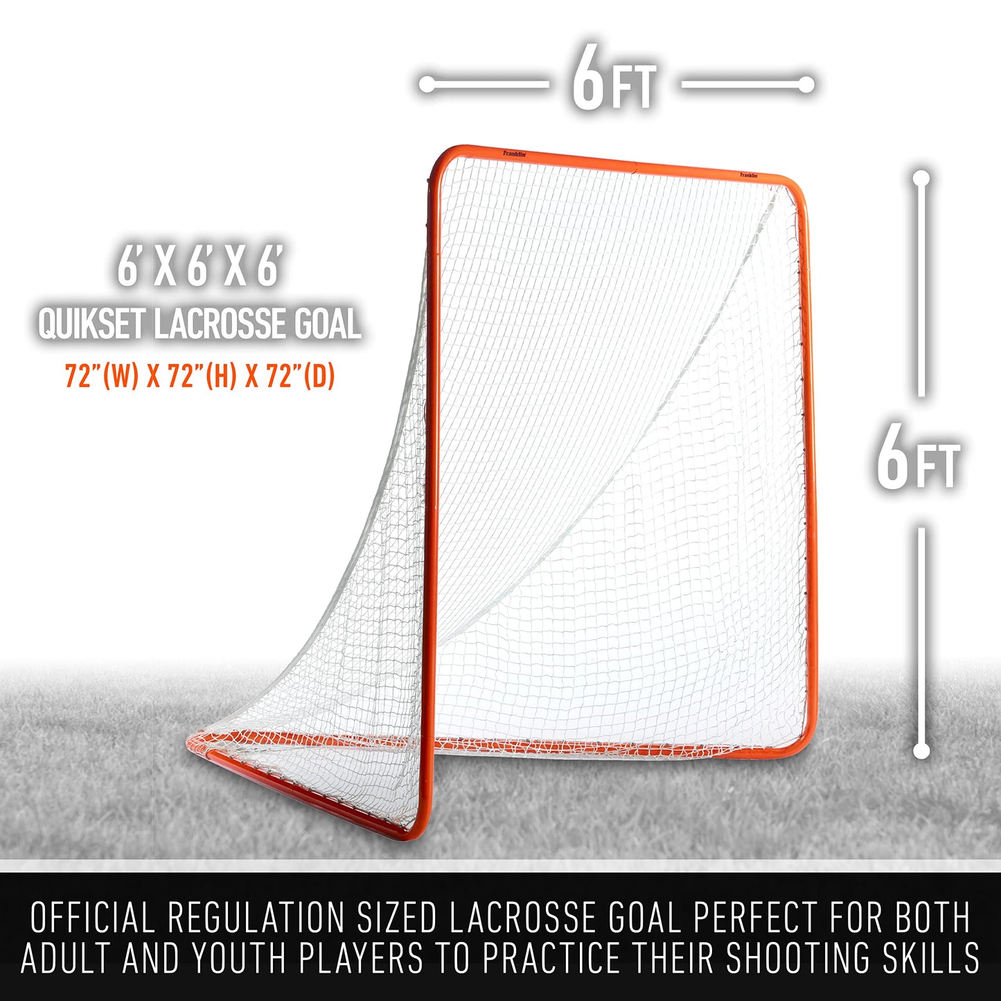 Franklin Sports Official Quikset Lacrosse Goal - 6' x 6'