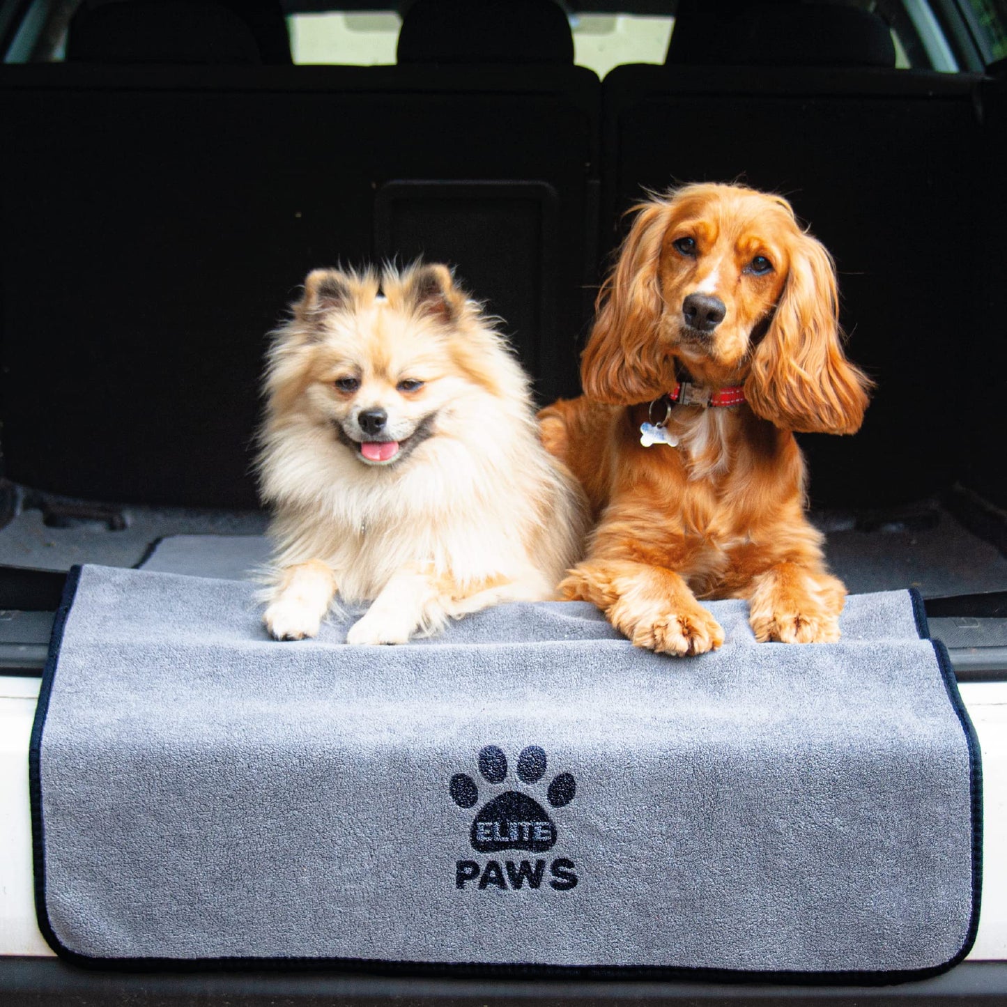 Elite Paws® UK: Ultra-Absorbent Luxury Dog Towel, Thicker Than Most, Super Soft Microfibre, Dries Pets Quickly, Large 140x70cm, Fast-Drying, Doubles as a Cozy Puppy Blanket, Machine Wash & Dry 1 Pack