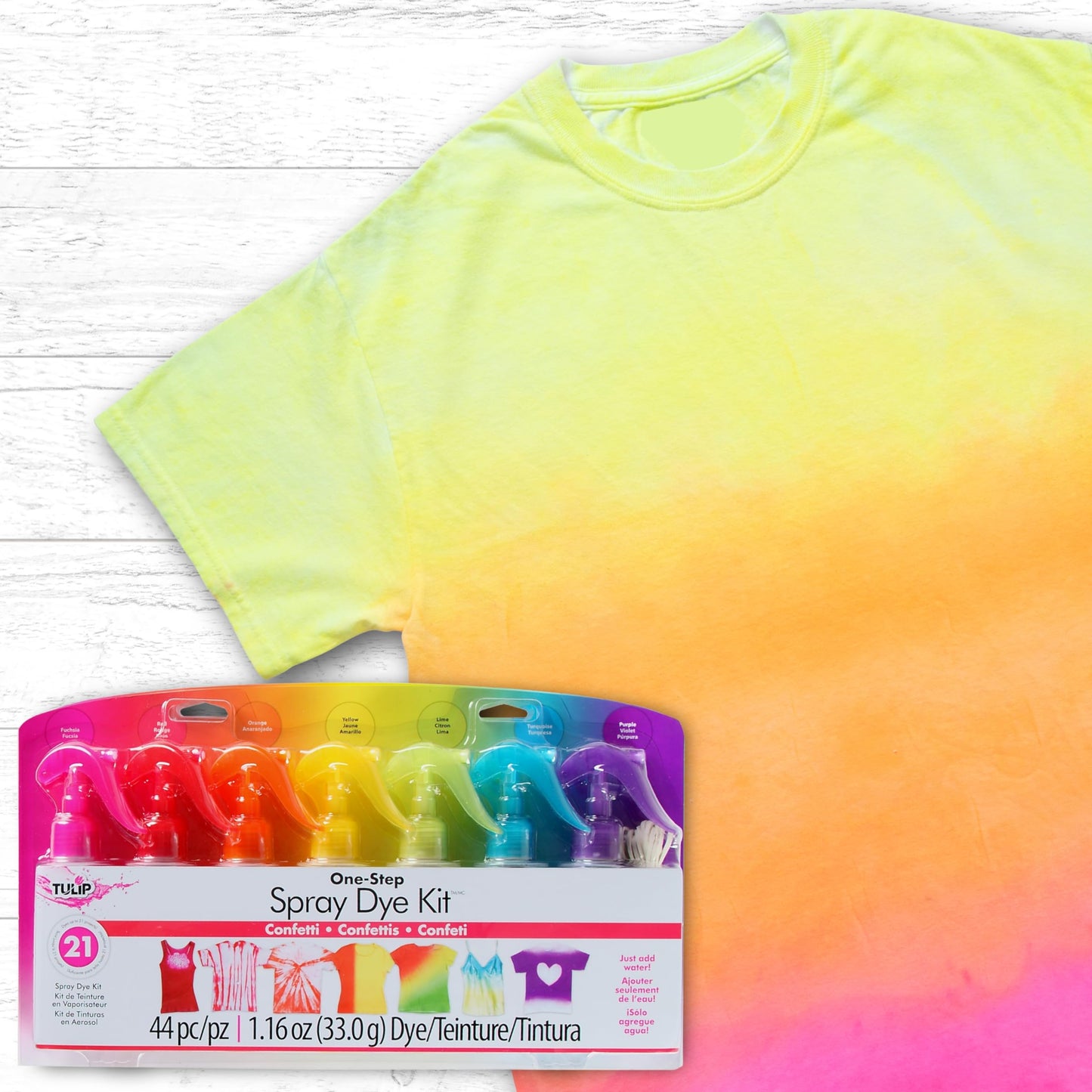 Tulip I Love To Create One-step spray Tie Dye Colour kit Confetti
