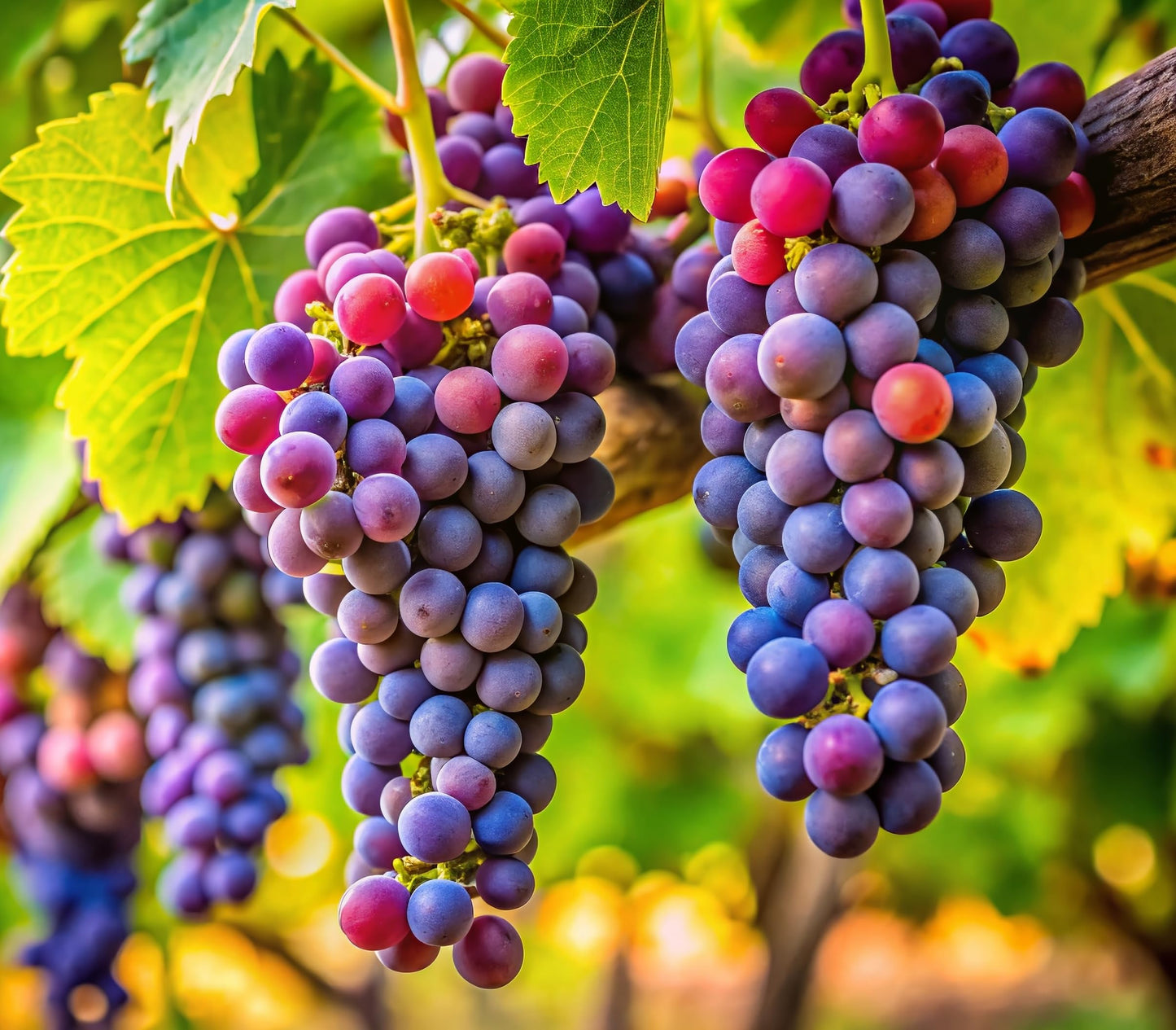 3 Concord Grapevine Live Plants – Sweet Table Grapes for Garden, Trellis, Pergola & Backyard Vineyard – Fast Growing Fruit Vine (3 Plants)