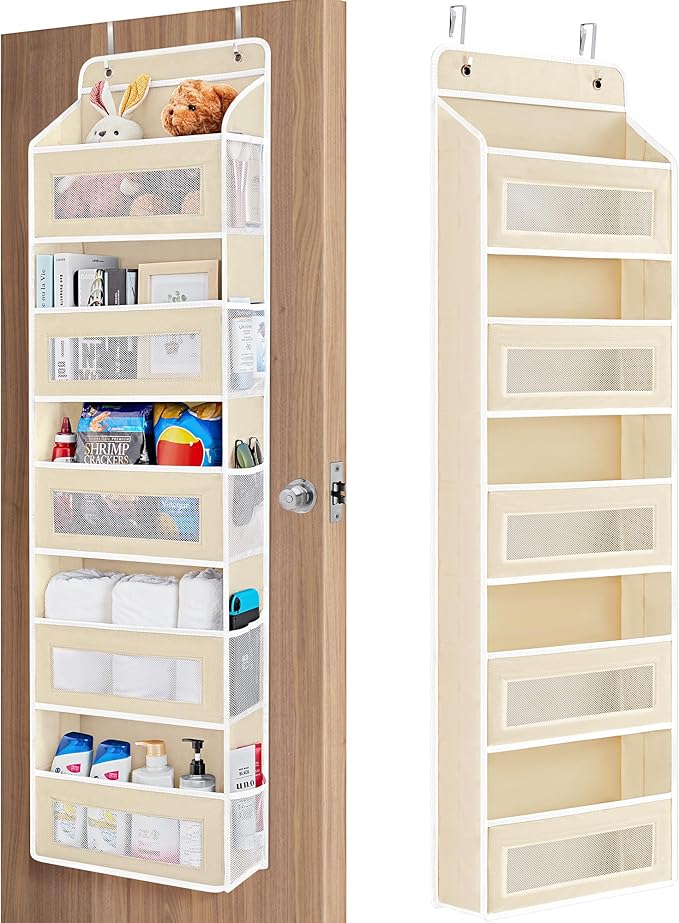 JARLINK Over The Door Organizer Storage, 5 Shelf Hanging Door Organizer