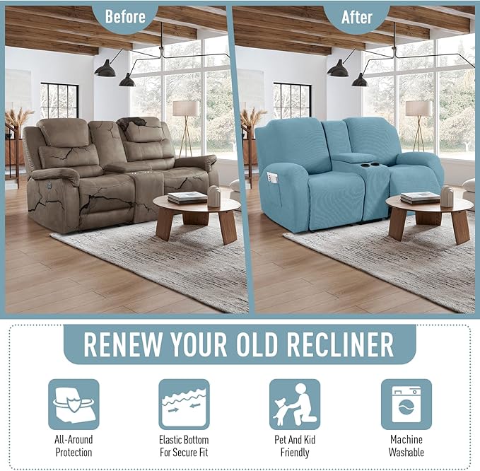 TAOCOCO Loveseat Recliner Cover